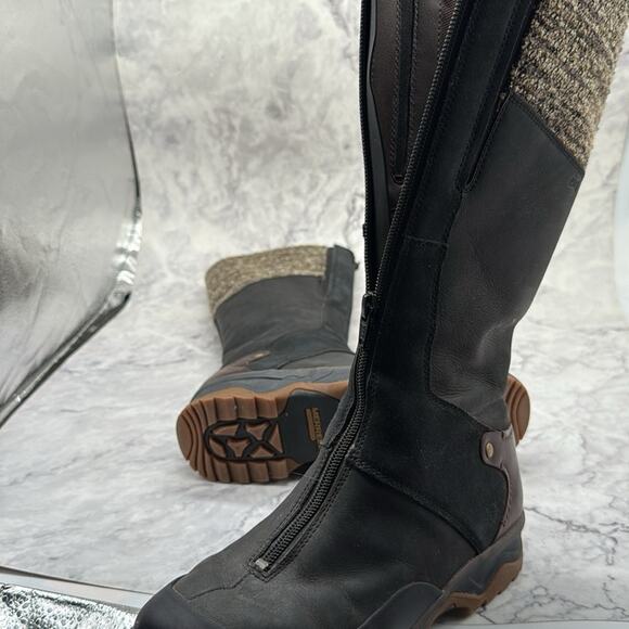 Merrell Black Winter Boots with Knitted Upper and Rubber Sole, Thermal. Size 7. - Picture 8 of 10